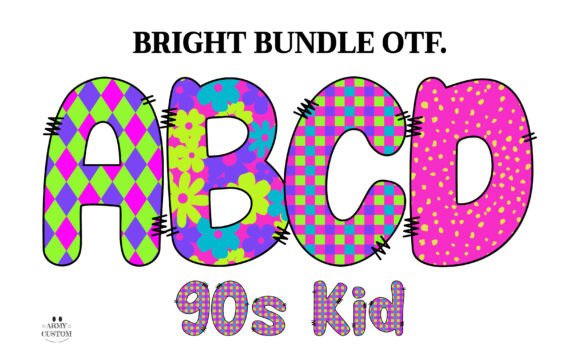 Bright Army: A Nostalgic Color Font for Vibrant Design