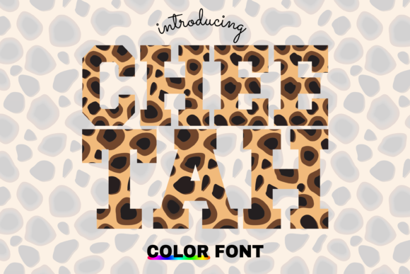 Cheetah: A Dynamic Color Font for Bold Visual Design
