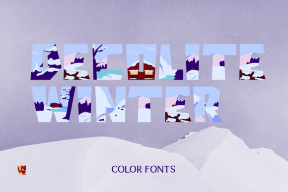 Decolite Winter: A Bold Color Font for Seasonal Design