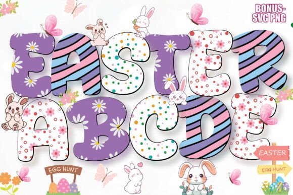 Elevate Your Spring Projects with a Versatile Easter Alphabet Pack