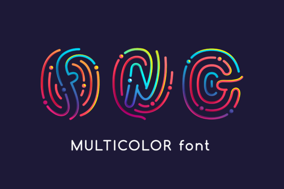 Exploring the Rainbow Fingerprint Color Font