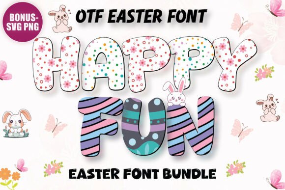 Fancy Easter & Rainbow Bundle: Vibrant Design Assets