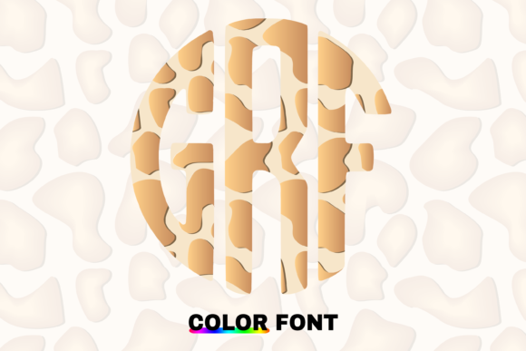 Giraffe Circle: A Playful Monogram Font for Modern Design