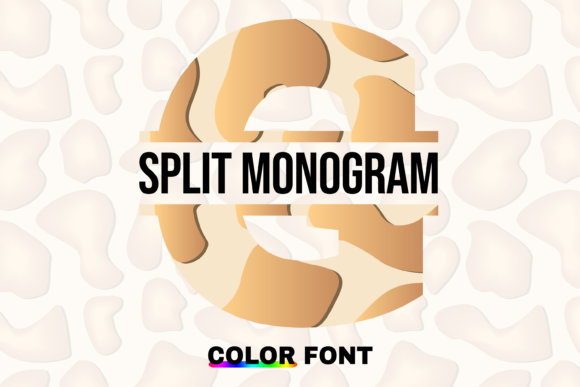 Giraffe Split: A Unique Color Font for Creative Design