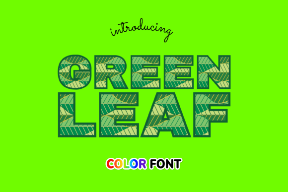 Green Leaf: Elevating Design with Botanical Typography