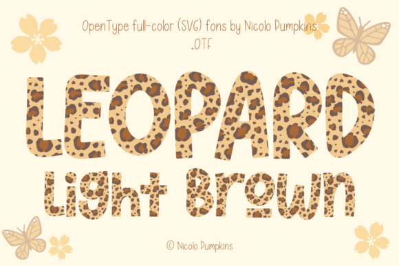 Leopard Light Brown: A Chic Font for Modern Design