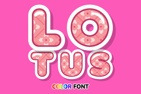 Lotus: A Water Lily-Inspired Color Font for Modern Design
