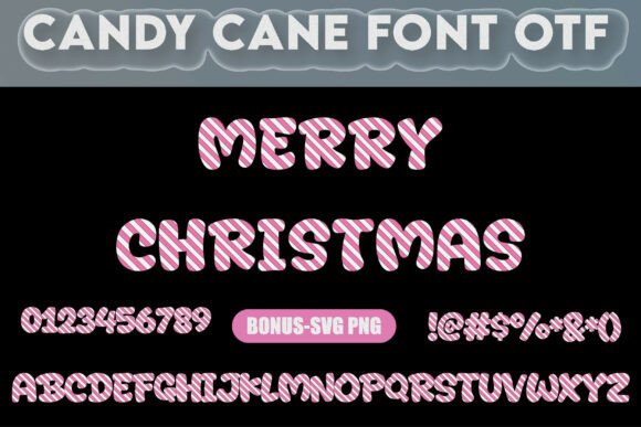 Pink Candy Cane Alphabet: A Sweet Design Asset