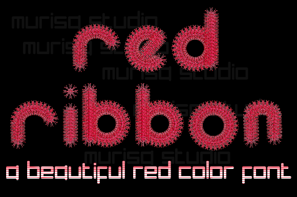 Red Ribbon: A Vibrant Color Font for Modern Design