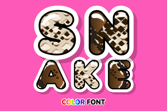 Snake: The Dynamic Color Font for Modern Design