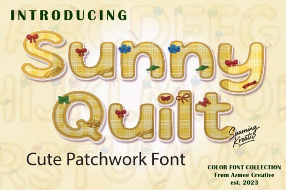 Sunnyquilt: A Charming SVG Color Font for Handcrafted Designs