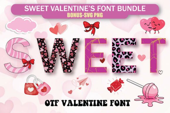 Sweet Romance: Elevating Designs with Playful Typography