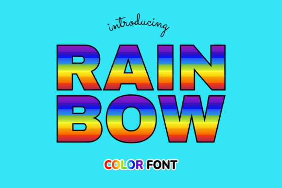Unlock Vibrant Visuals with Rainbow Color Typography