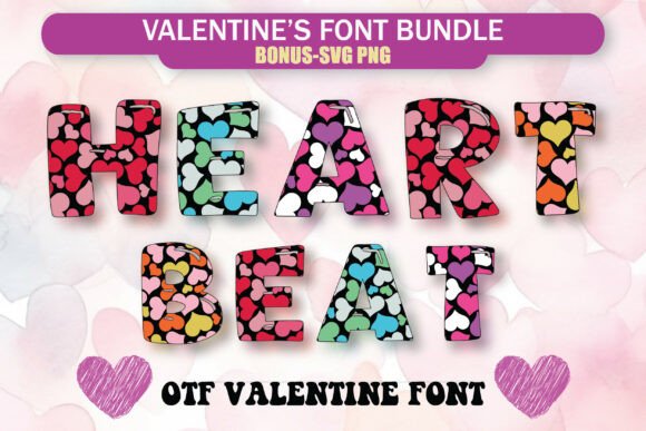 Valentine Heart Font Bundle: Sweeten Your Designs