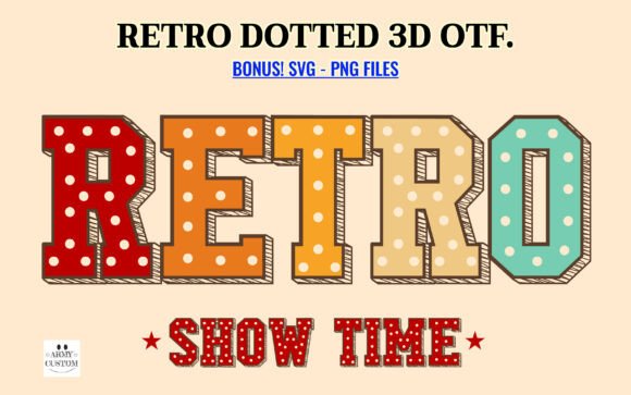 Varsity Retro Dotted 3D: A Dynamic Design Asset