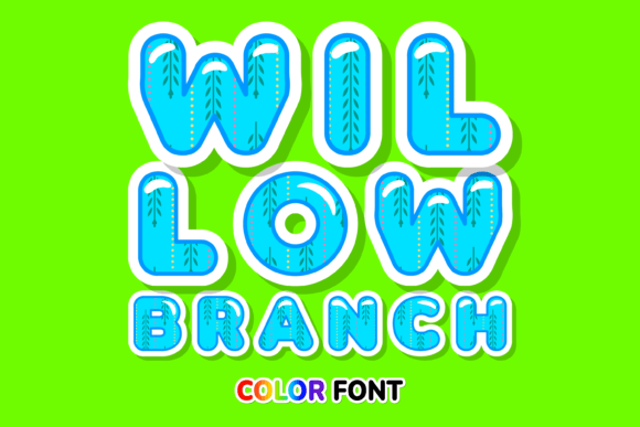 Willow Branch: A Modern Color Font for Designers